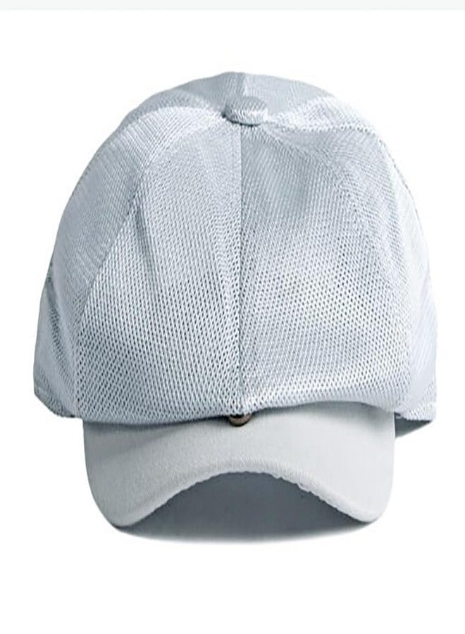 Taidor Hollow Mesh Octagonal Hat Men's Summer Newsboy Cap Breathable Adjustable Beret Ivy Cap Irish Cabbie Driving Fishing Hats Light Gray - Image 3
